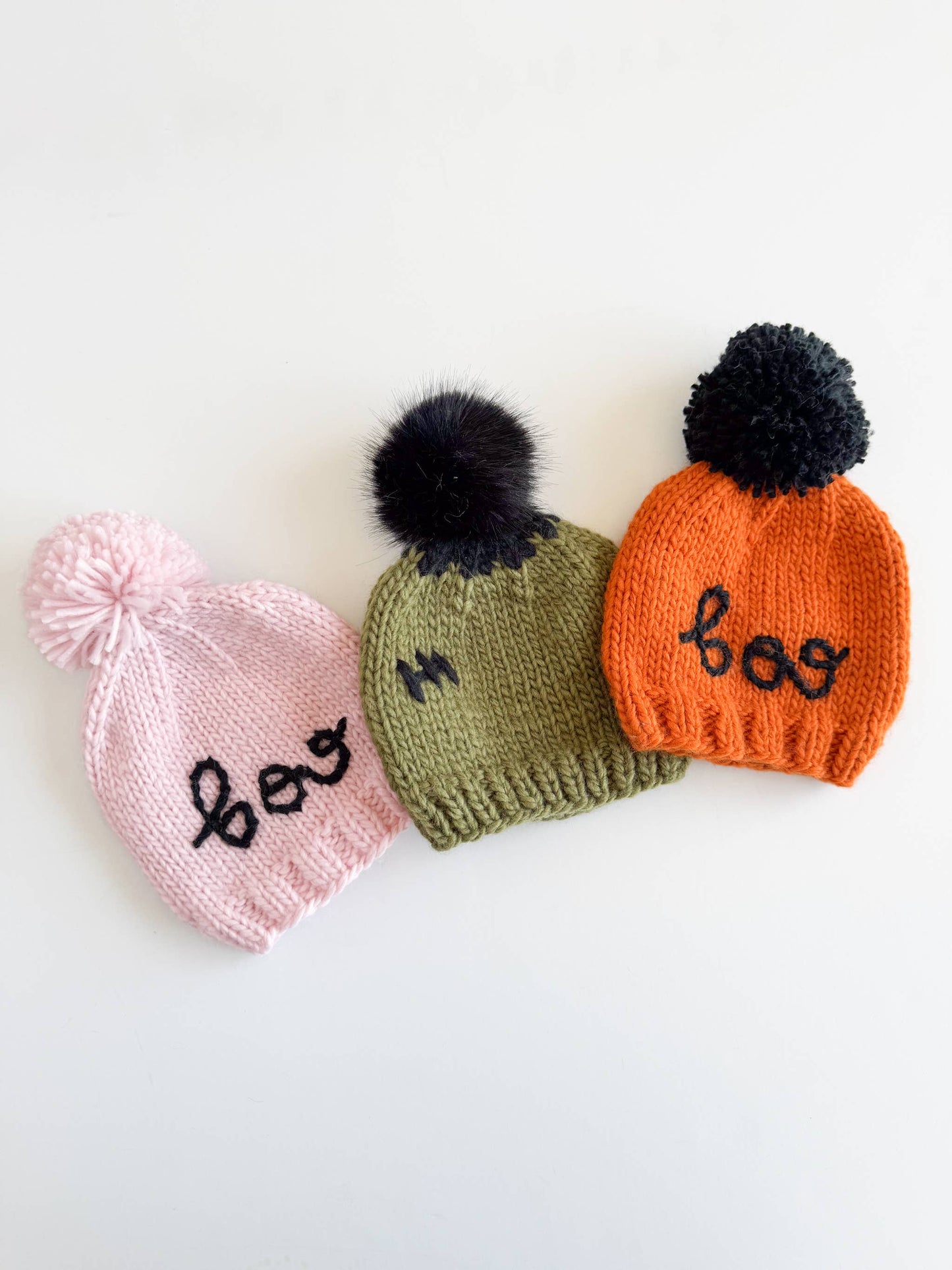 Boo Baby Hat Halloween Pumpkin Kid Fall Pink