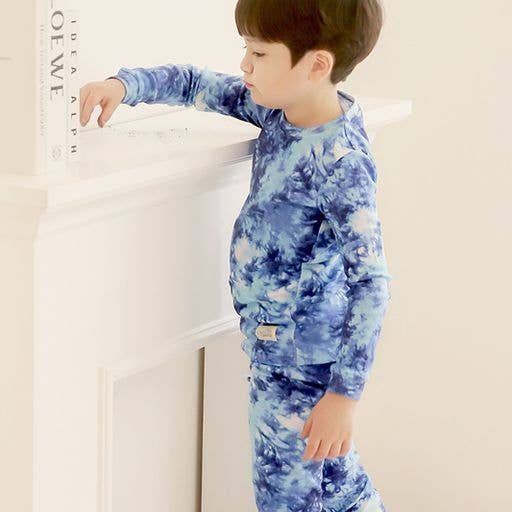 Tie Dye Navy Long Sleeve PJs