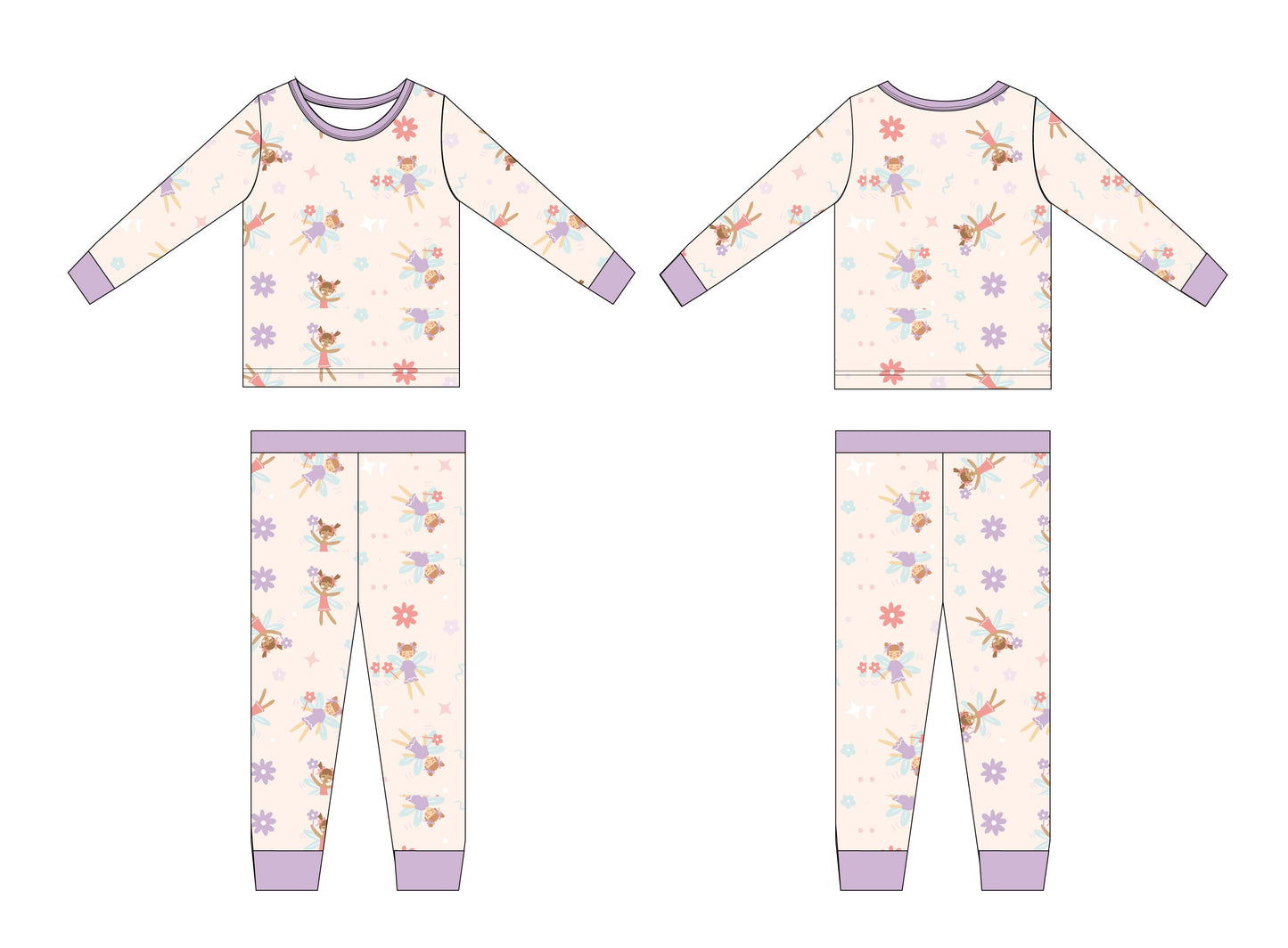 Fairies Two Piece Pajamas "Fairy Dreams"