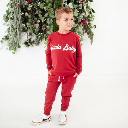 Santa Baby Jogger Set