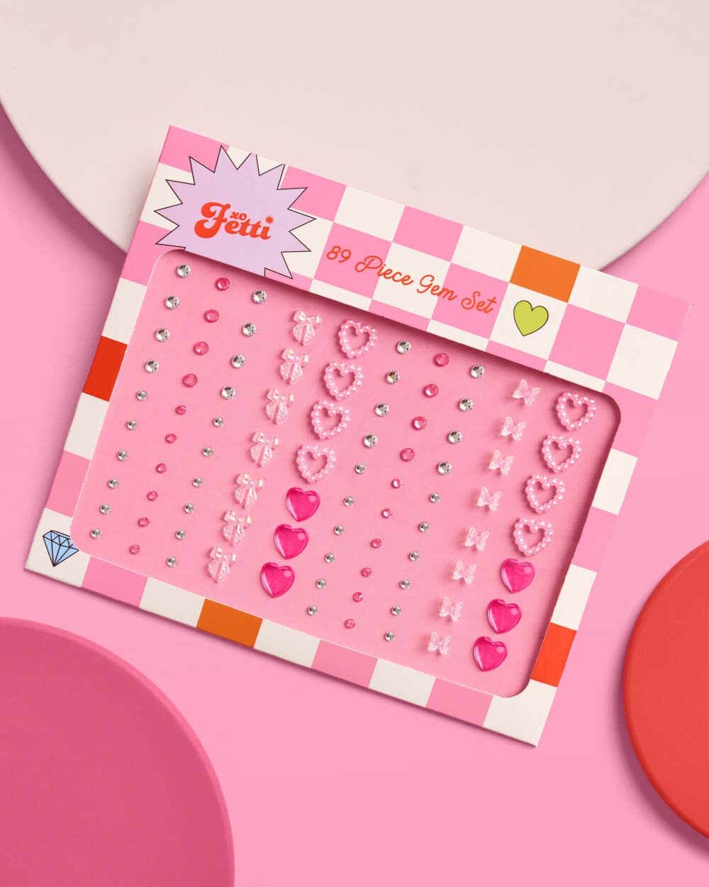 Bow + Heart face gems, Festival, Bachelorette, Coquette