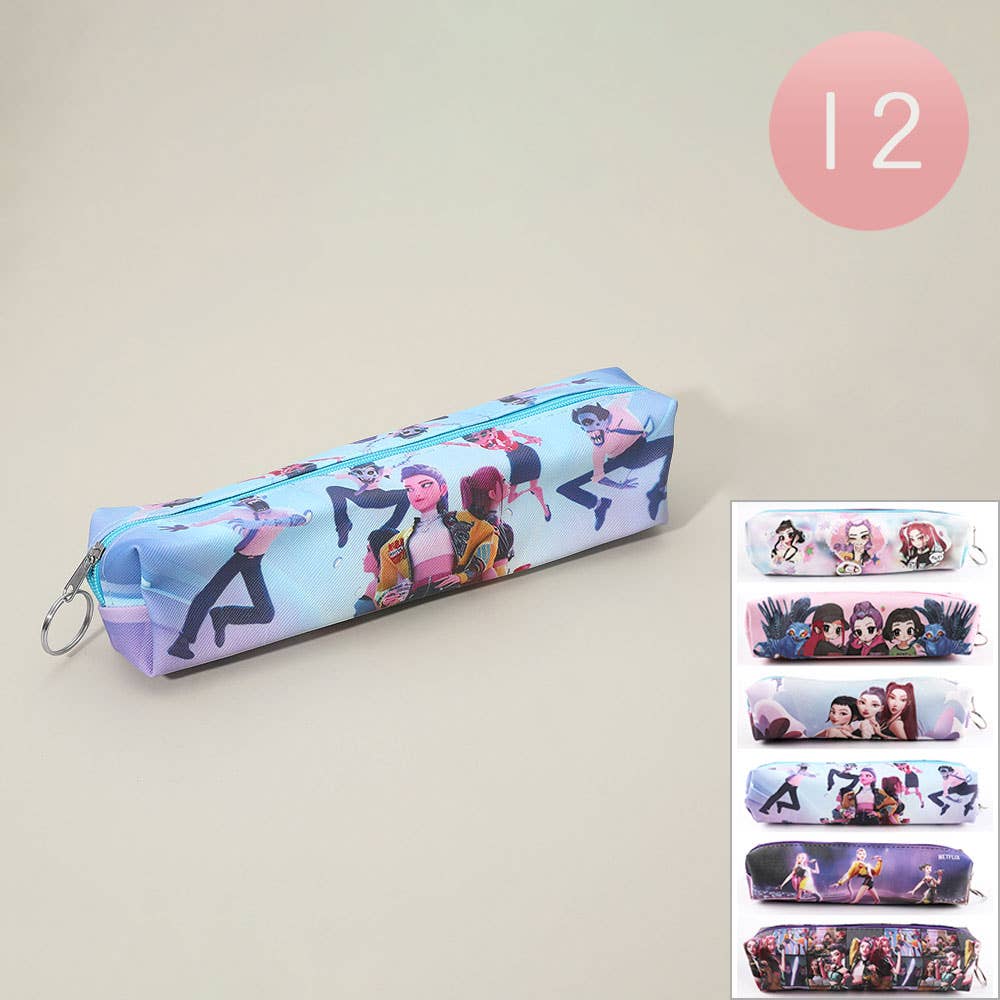 KPop Demon Hunters Huntrix Animated Squad Pencil Cases