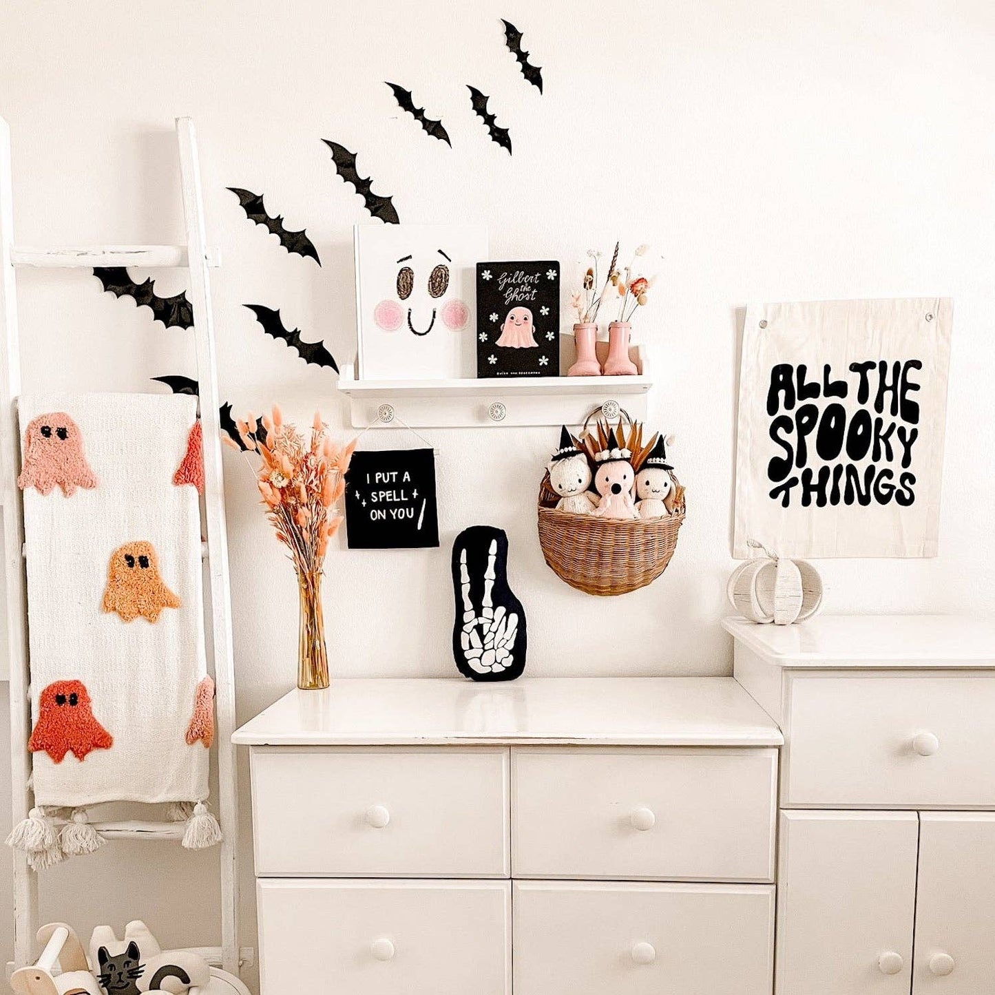 “All The Spooky Things” Canvas Banner | Halloween Wall Flag