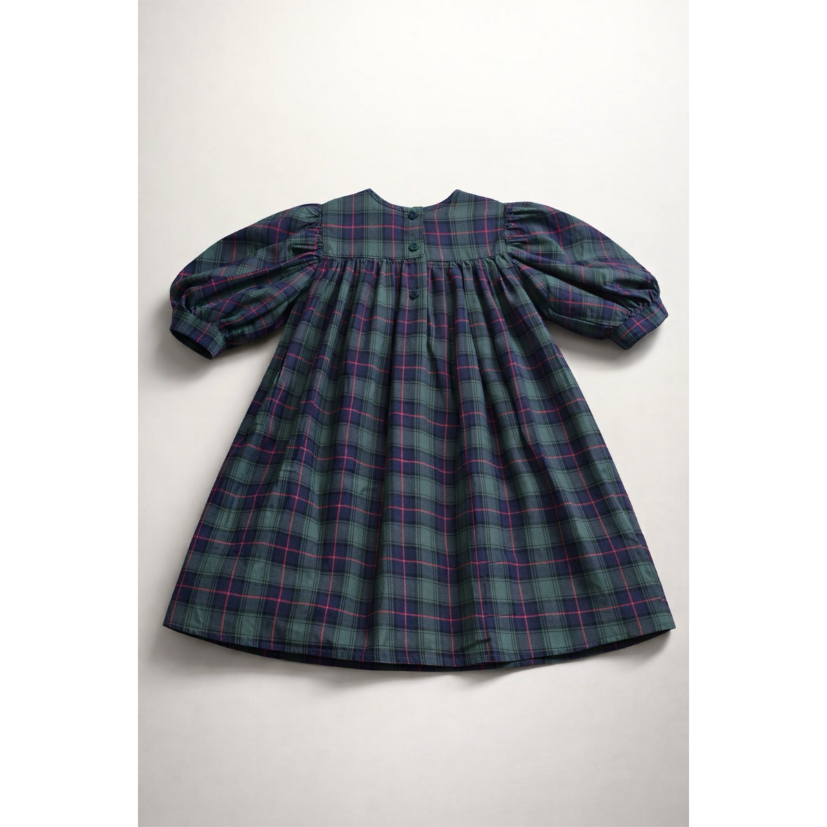 Rosemoor Dress | Heritage Green Tartan Cotton
