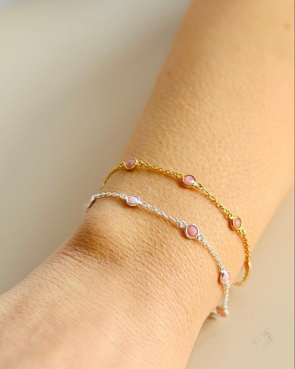 October Birthstone Bracelet — Opal