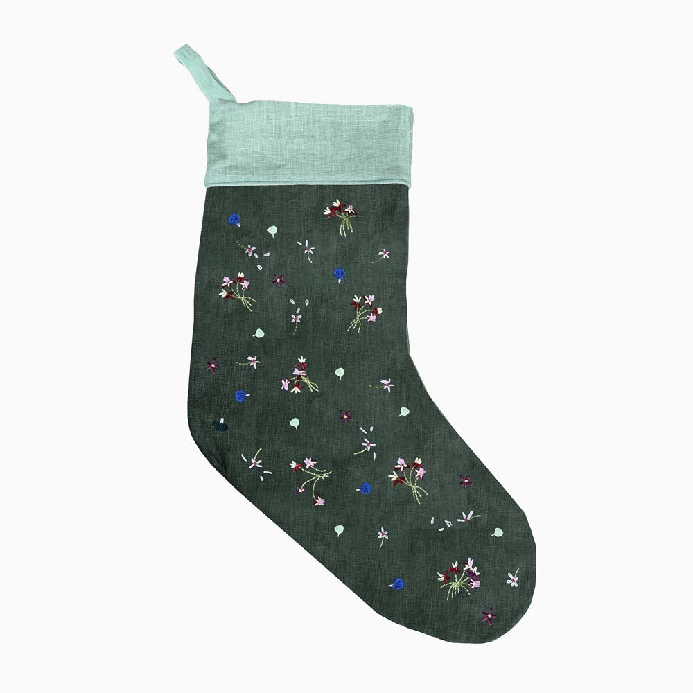 Mushroom Garden Holiday Stocking
