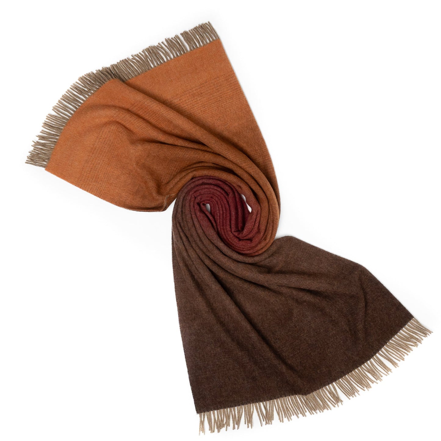 Whisper Ombre Merino Wool Throw – Ember