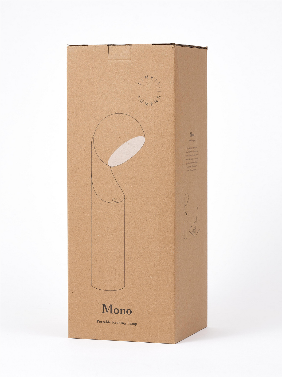 Mono Portable Reading Lamp - Rust /Ruby Rec