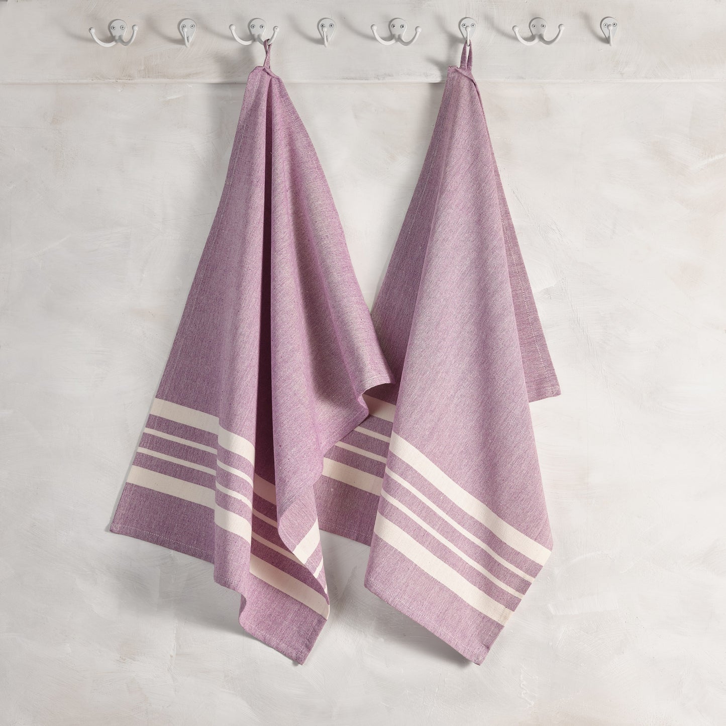 HORIZON - Set of 2. Handwoven Kitchen Towels - Cotton - Fair Trade - Artisan Made