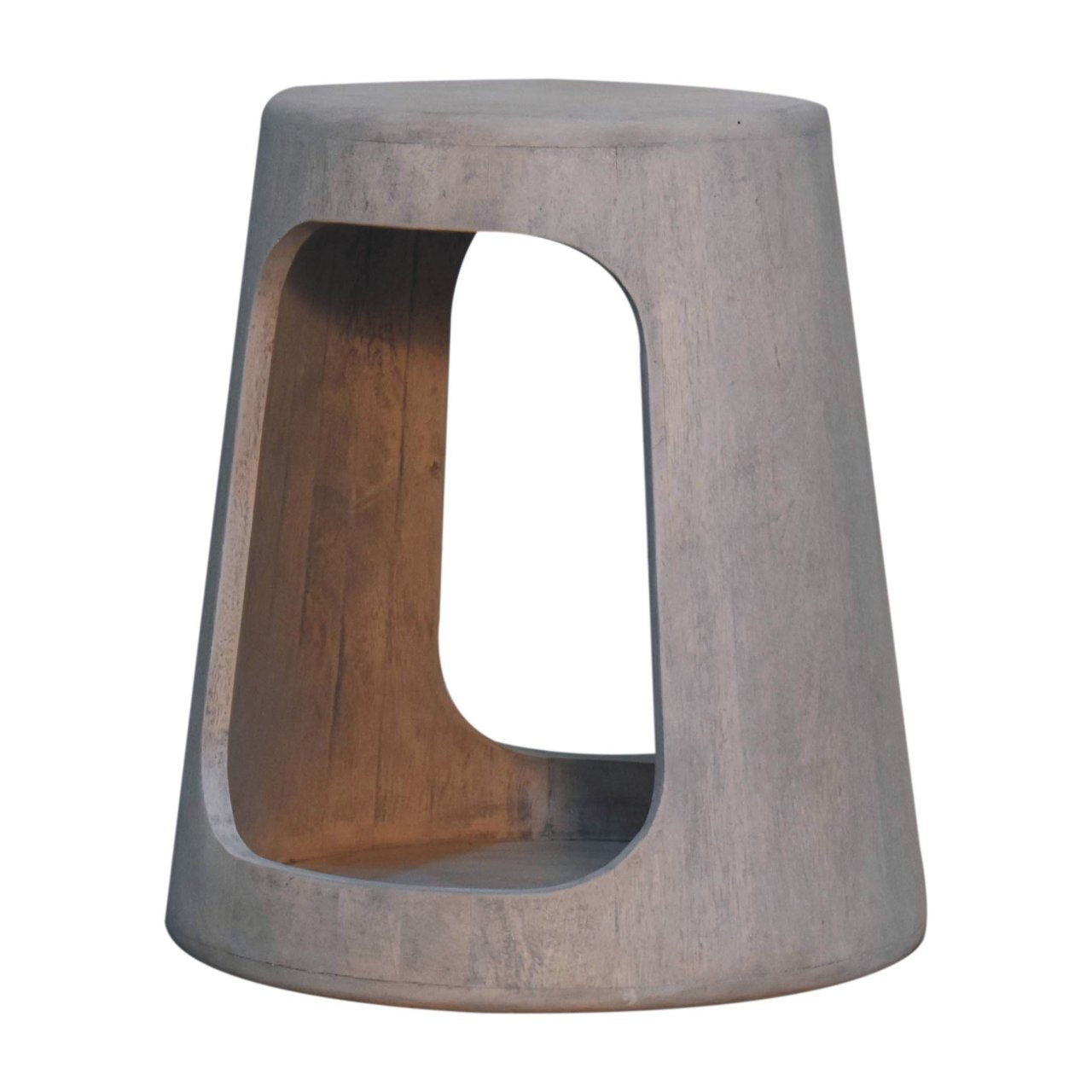 Solid Wood Acid Wash Side Table