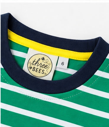 Boys Knit Stripe Short Set