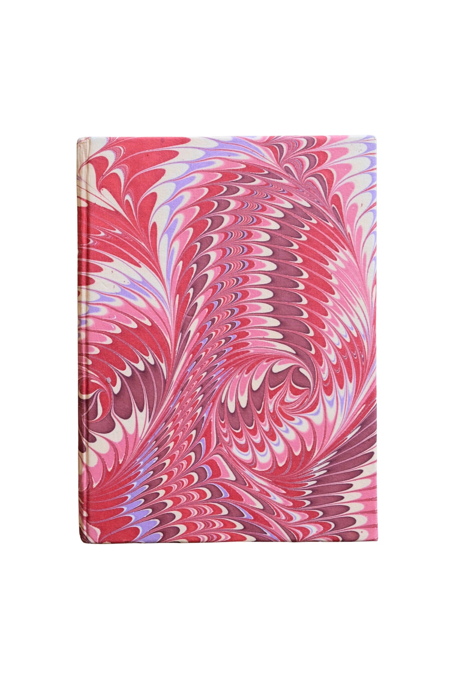 Hand-Marbled Hardcover Notebook in Florentine Pink