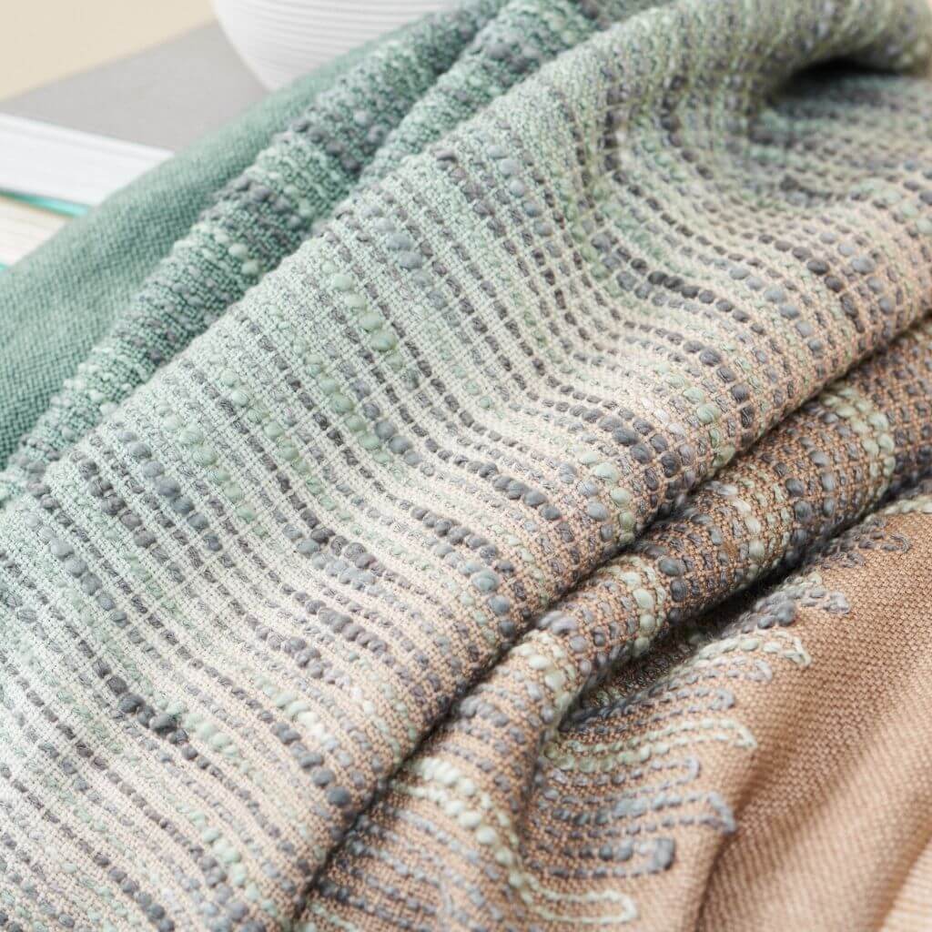 Merino Wool Bedspread with Hand Embroidery