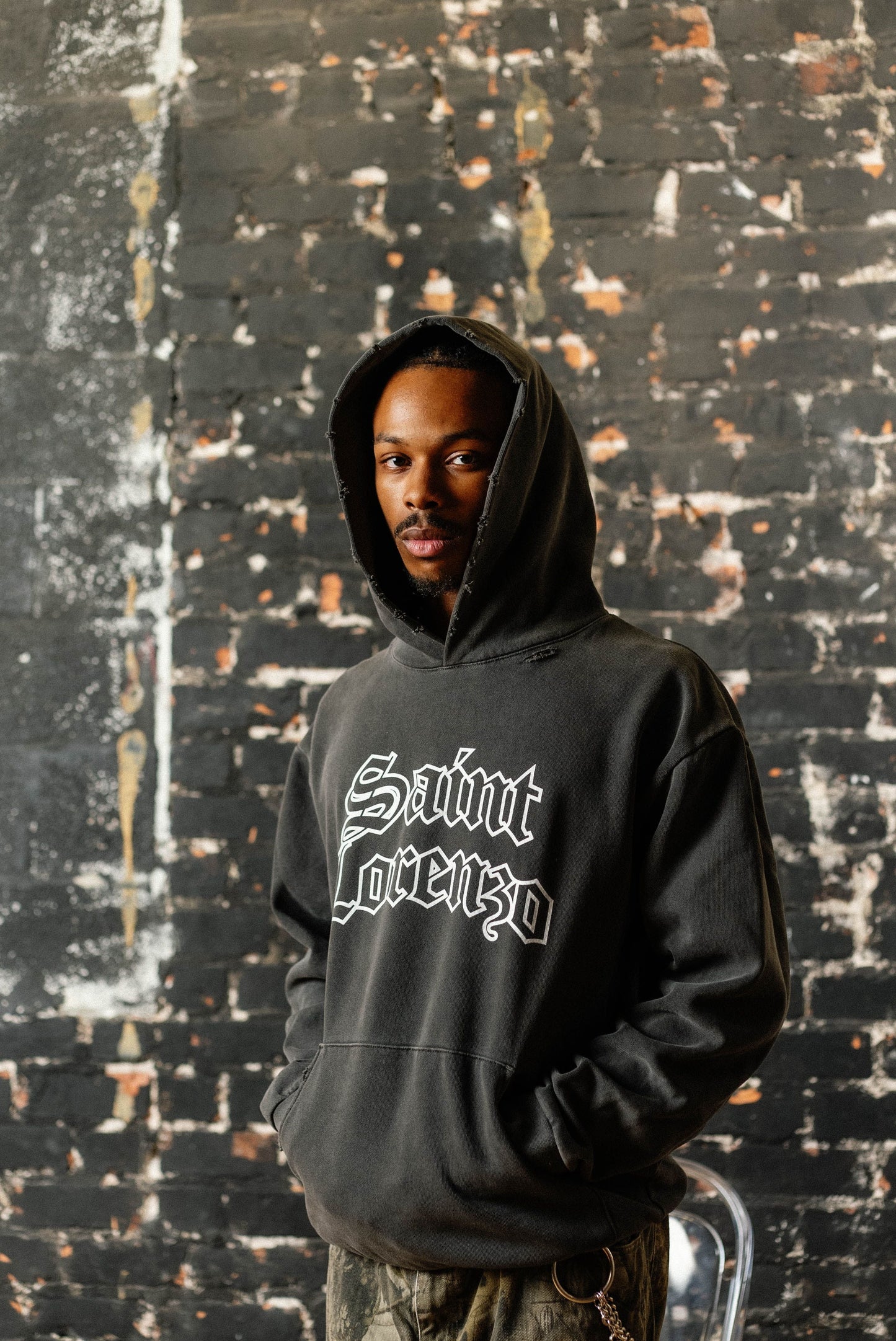 DISTRESSED HOODIE
