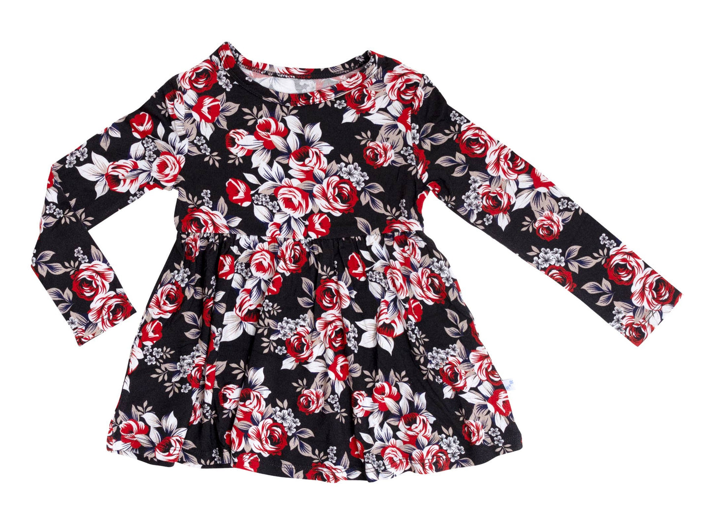 Midnight Rose Peplum Top and Leggings Set
