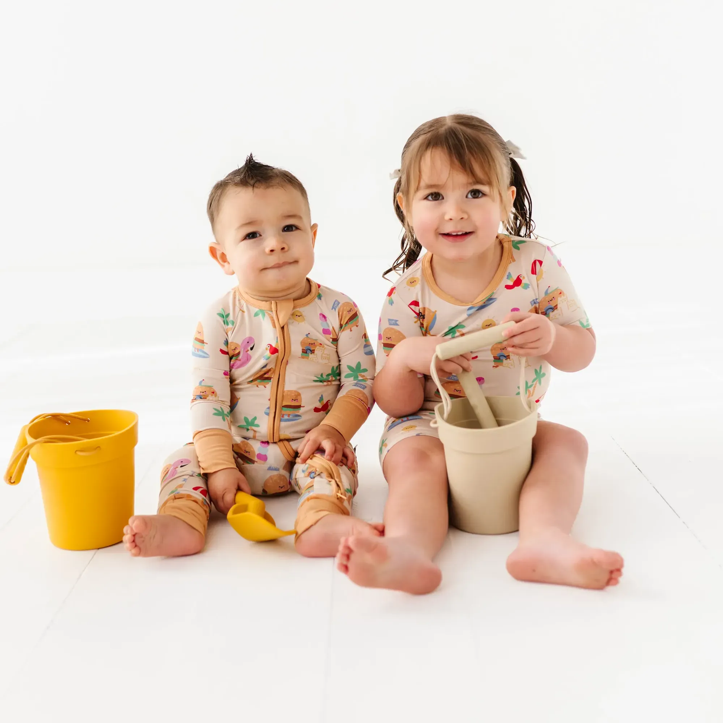 Cheeseburger in Paradise Kids Pajamas