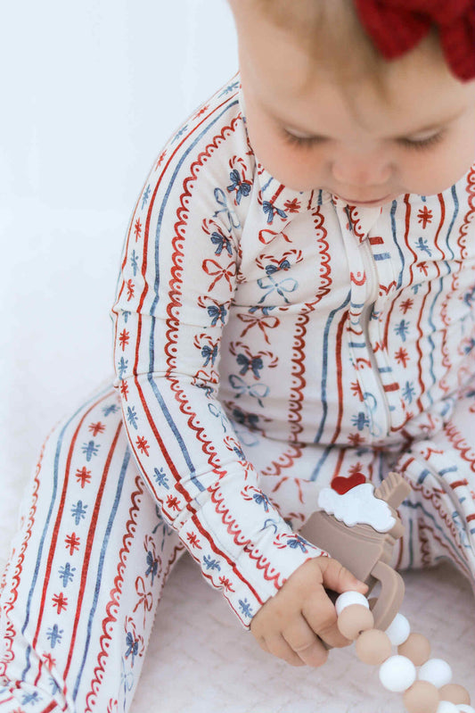Candy Cane Lane Zippy Romper