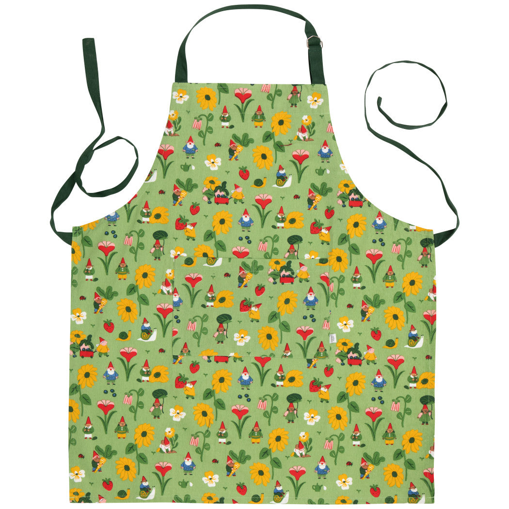 Set of 2 Mom and  Kid Apron Set,  Gnome Grown