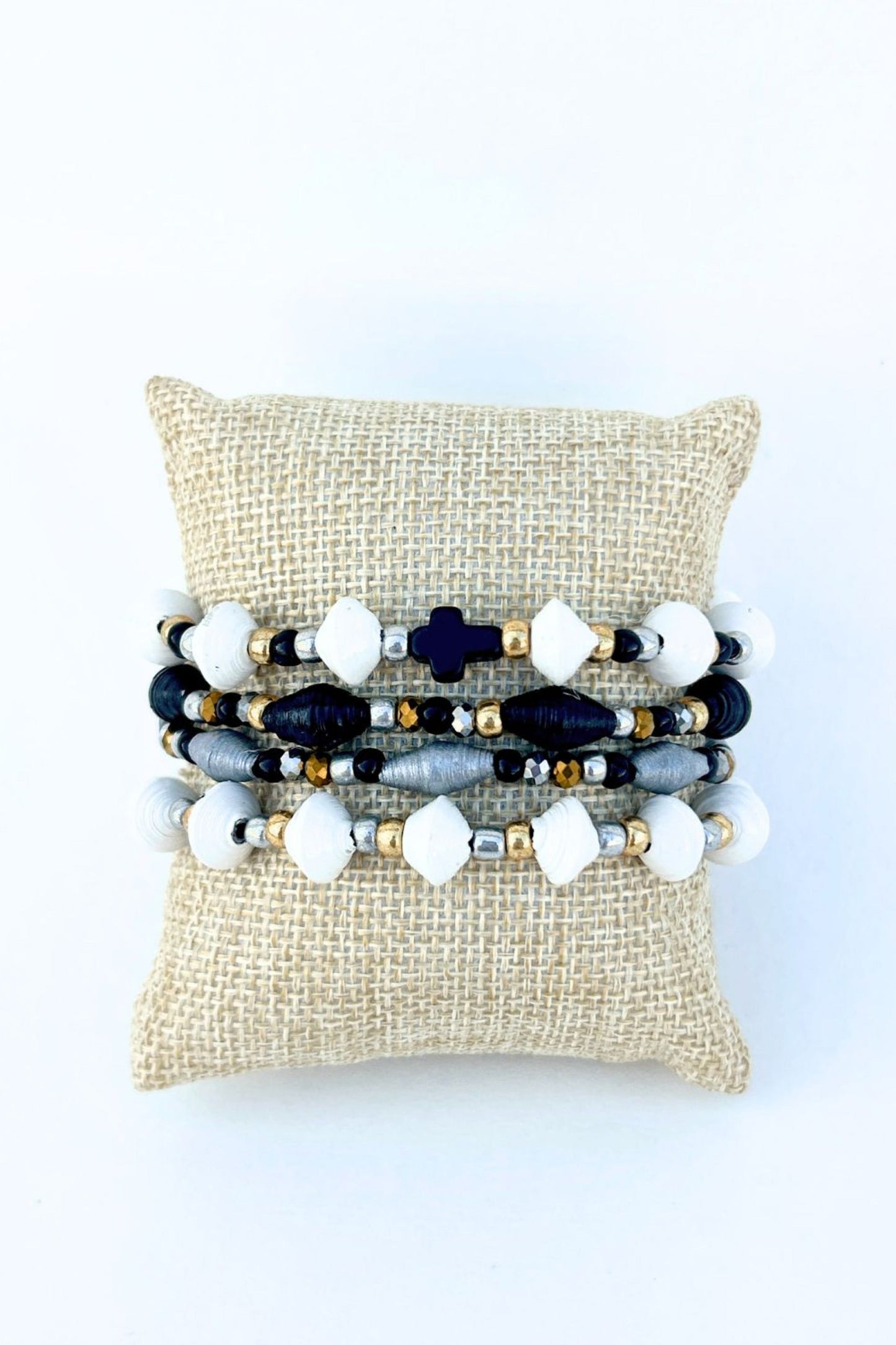 Mirielle Paper Bead Bracelet Set