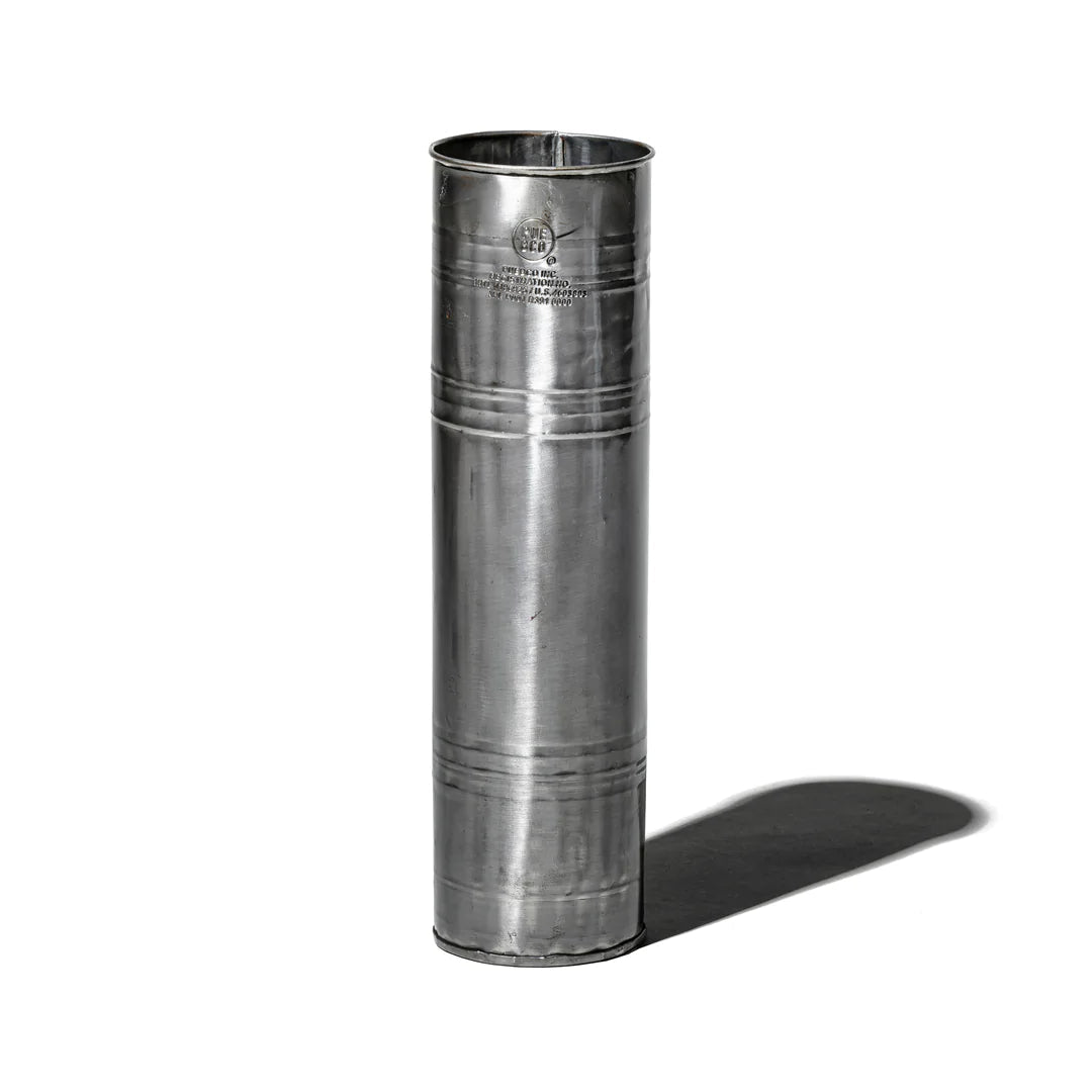 Recycled Steel Trashcan from used oil can