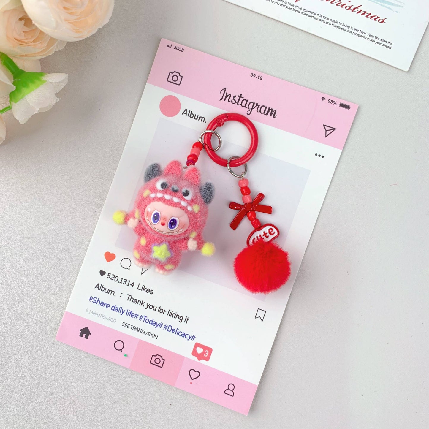 Labu Hot-Selling Cute Monster Keychain , holiday gifts