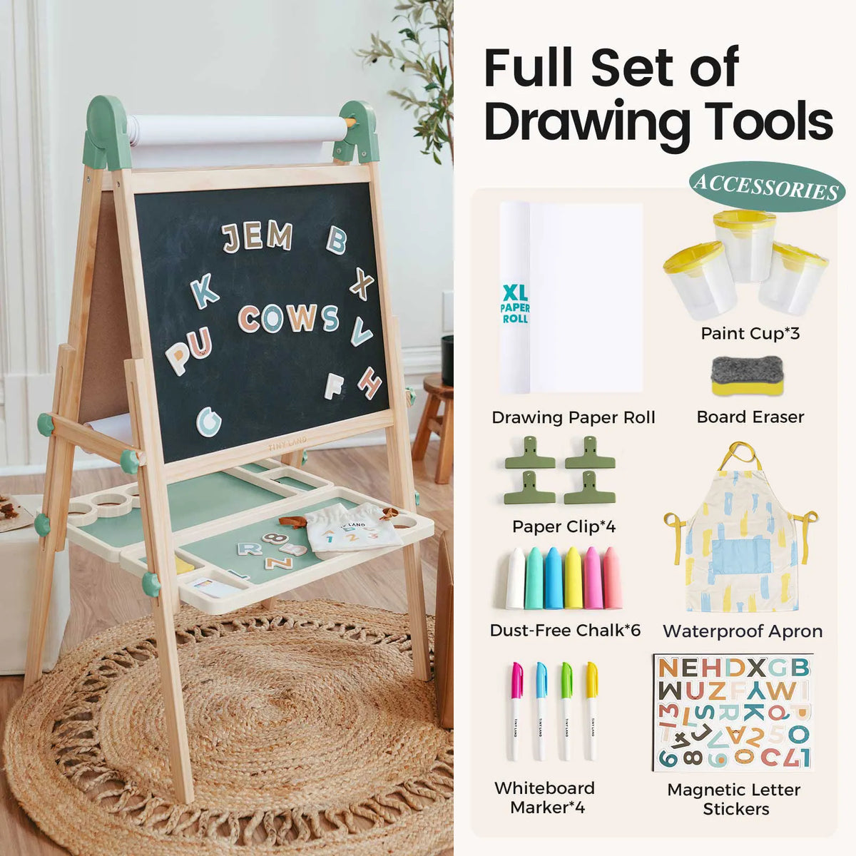 Tiny Land® Magnitales Easel for Kids