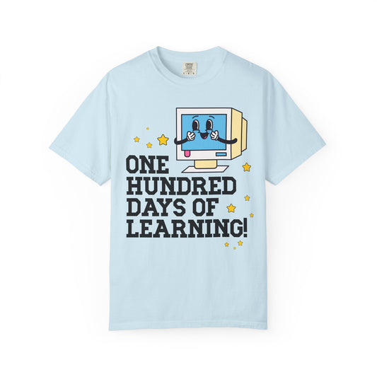100 Days of School Computer Science or Technology Teacher Tee