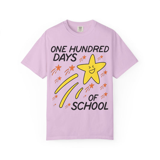 100 Days of School Matching Teacher Tee with Star
