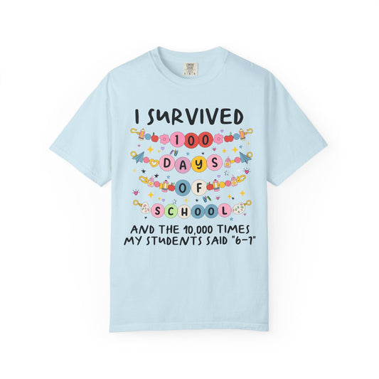 I Survived 100 Days of School Matching Tees