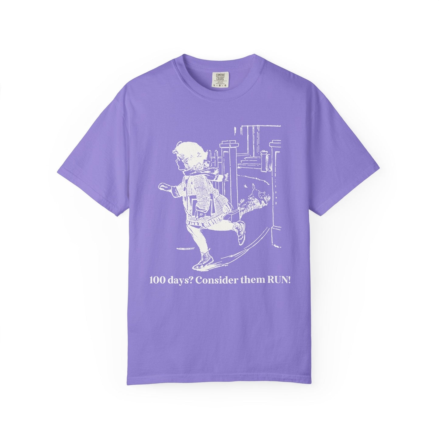 100 Days of School Teacher Tee Shirt for Cat Lover
