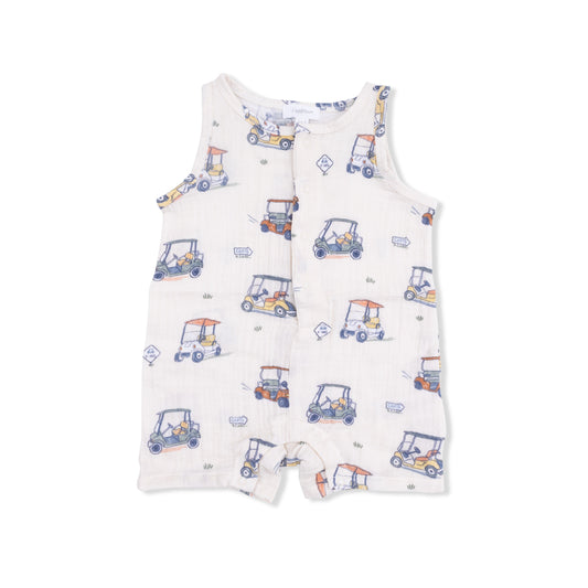 Zooming Golf Carts - Sleeveless Shortie Romper