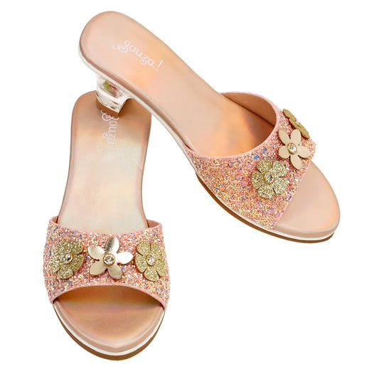 Slipper High-heel Clarisse (Gold Peach) Costume Accessory for Kids