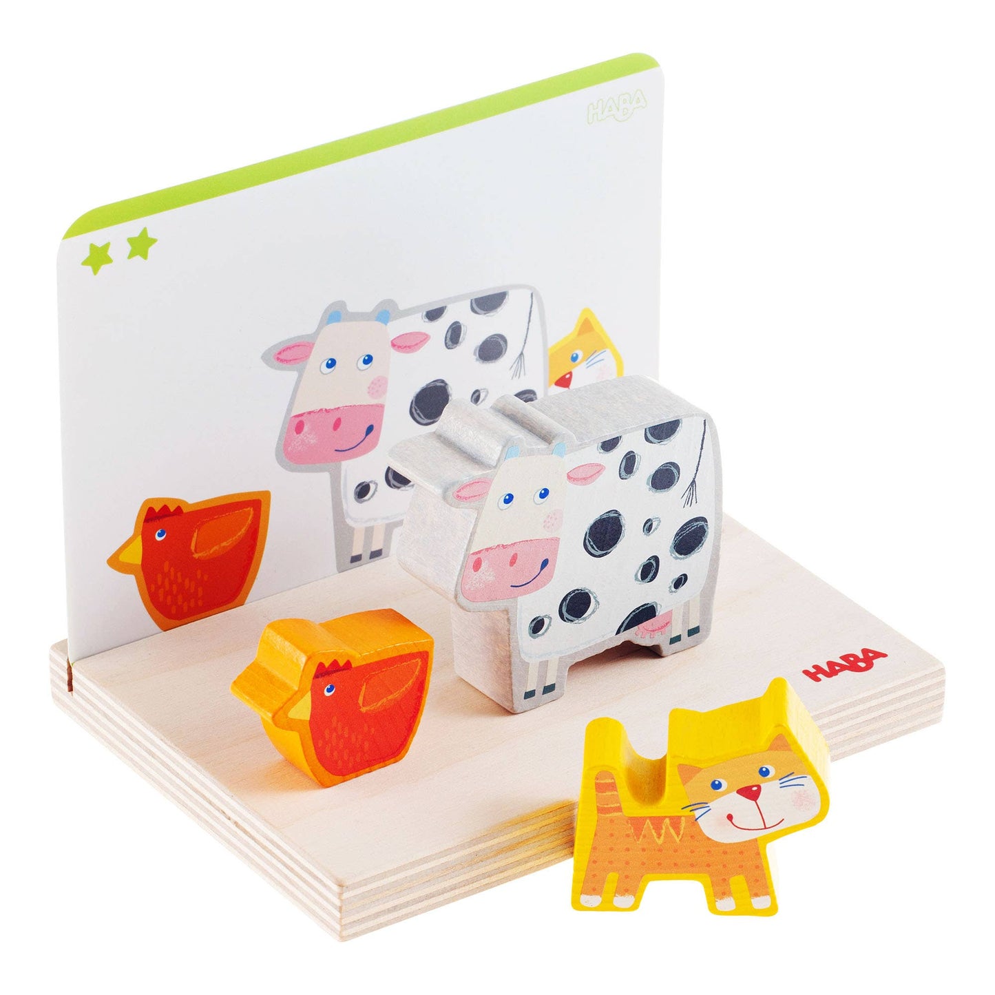 On the Farm Stacking Toy - Educational Wooden Animal Playset