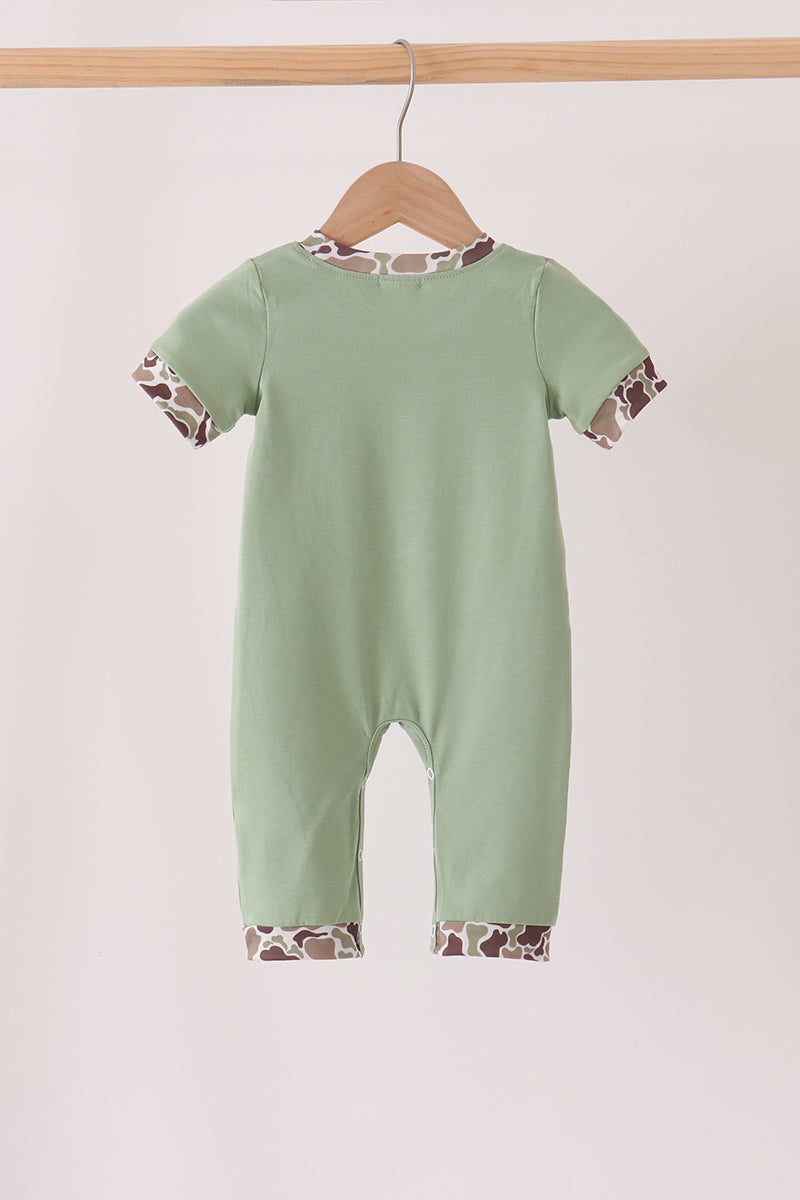 Camo Pumpkin Applique Romper