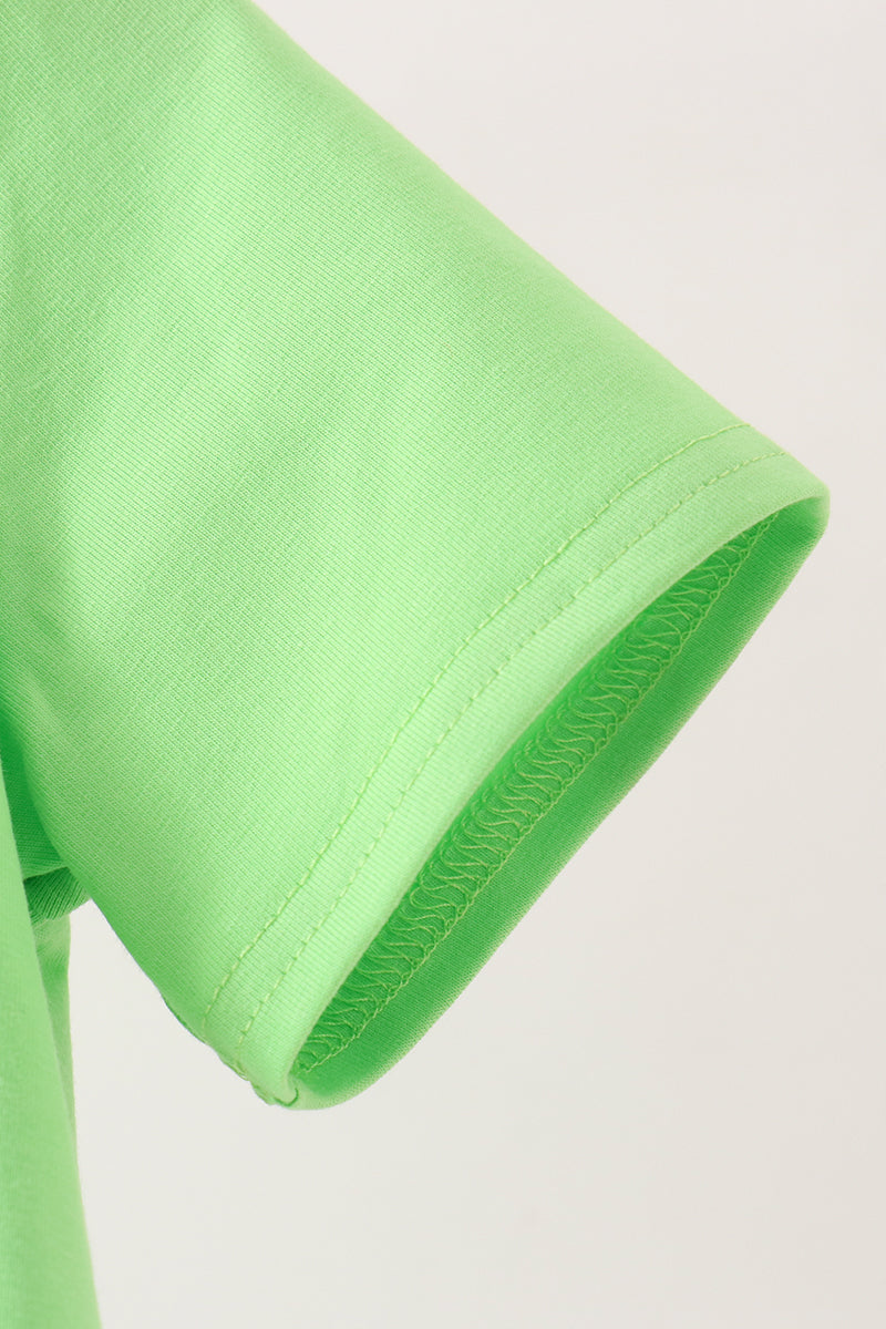 Green embroidery Halloween top