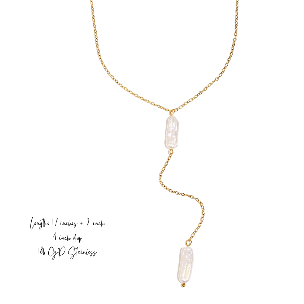 Delicate Drop Pearl Necklace