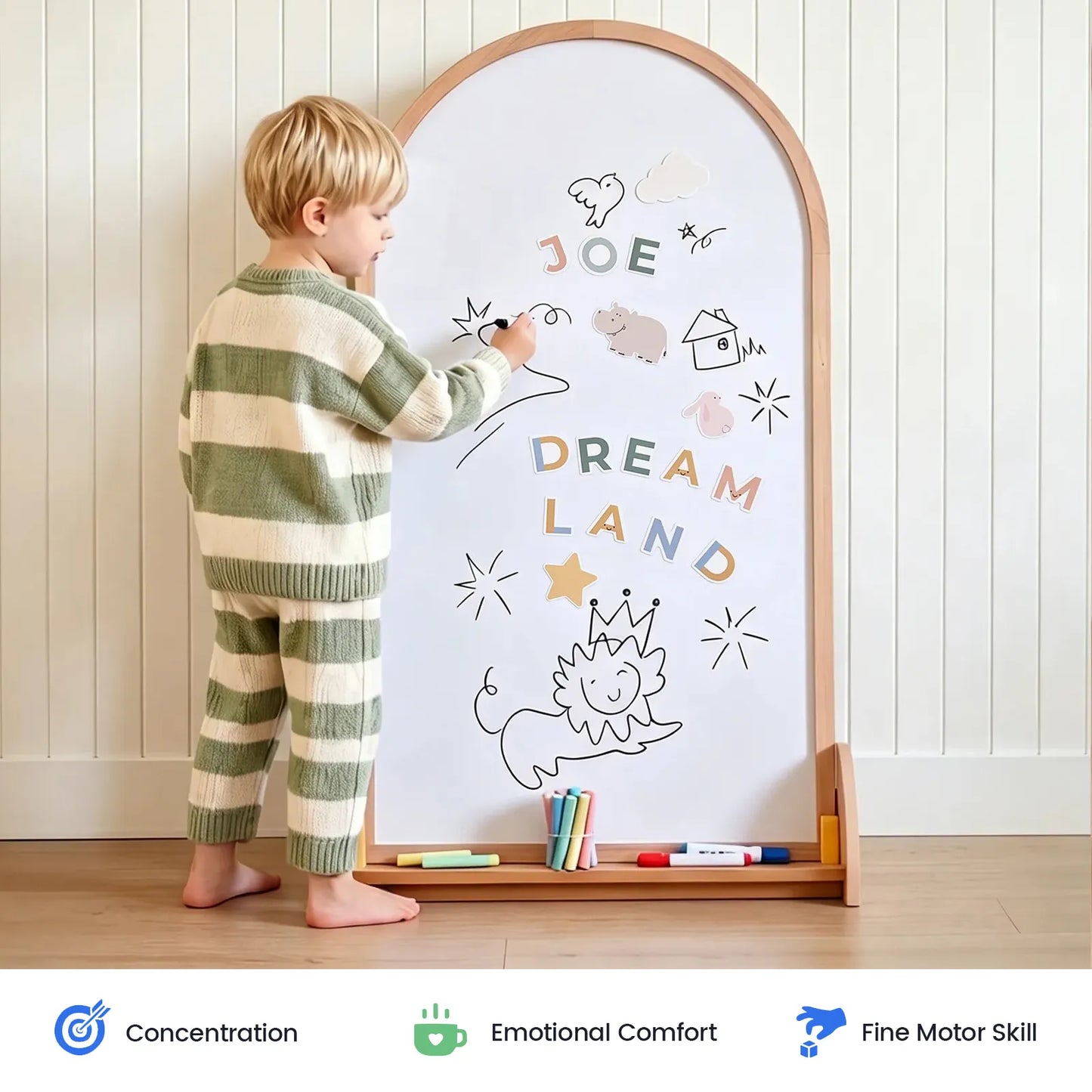 Tiny Land® Double-Sided Arched Magnet Chalkboard