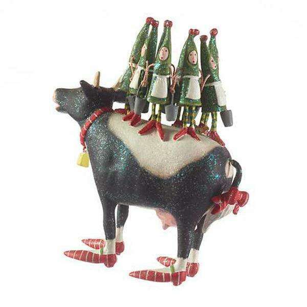12 Days 8 Maids a-Milking Ornament by Patience Brewster