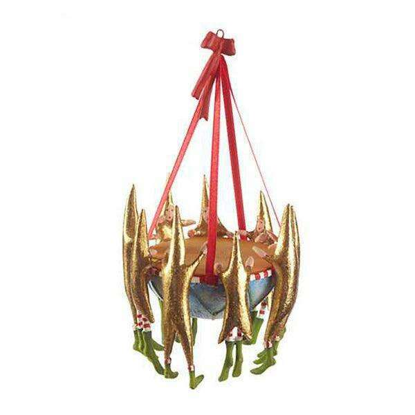 12 Days 9 Drummers Drumming Ornament by Patience Brewster