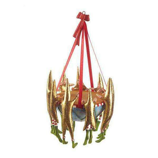 12 Days 9 Drummers Drumming Ornament by Patience Brewster