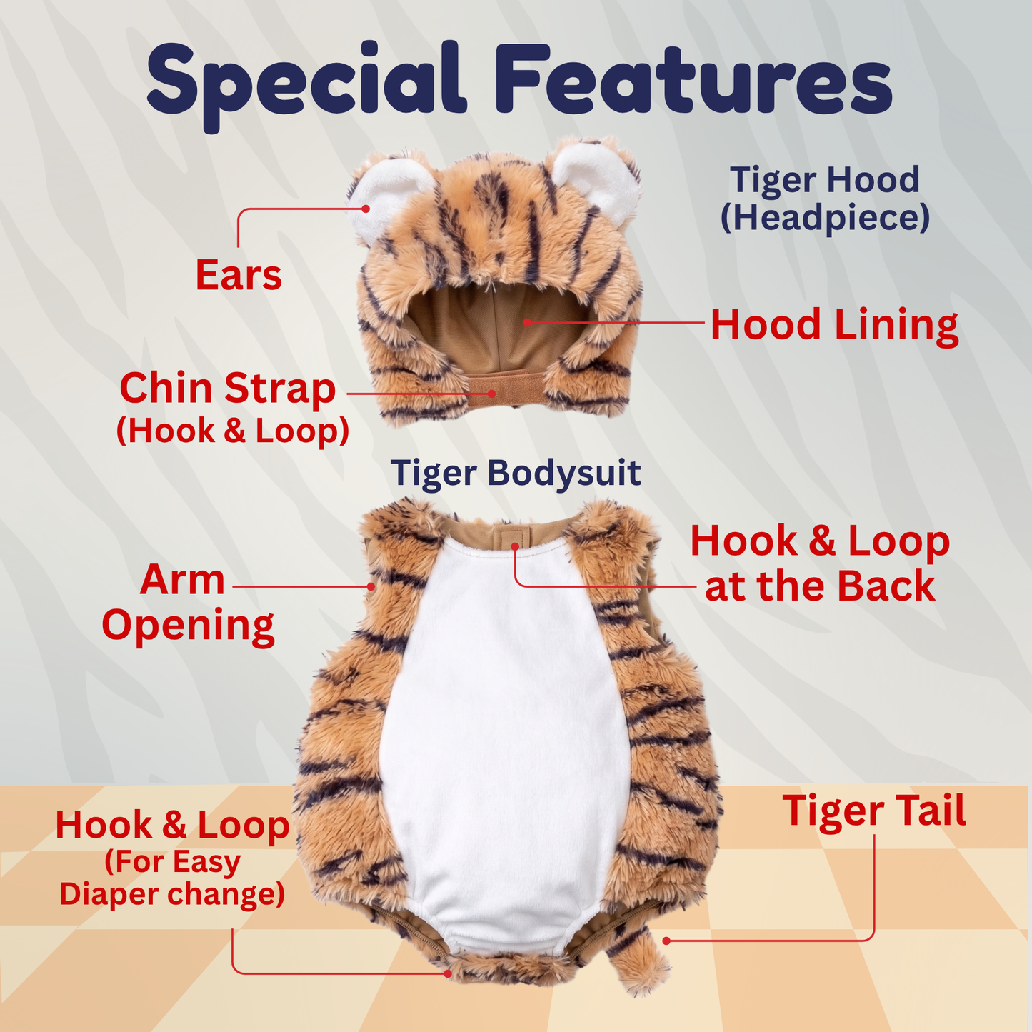 Tiger Costume - Babies