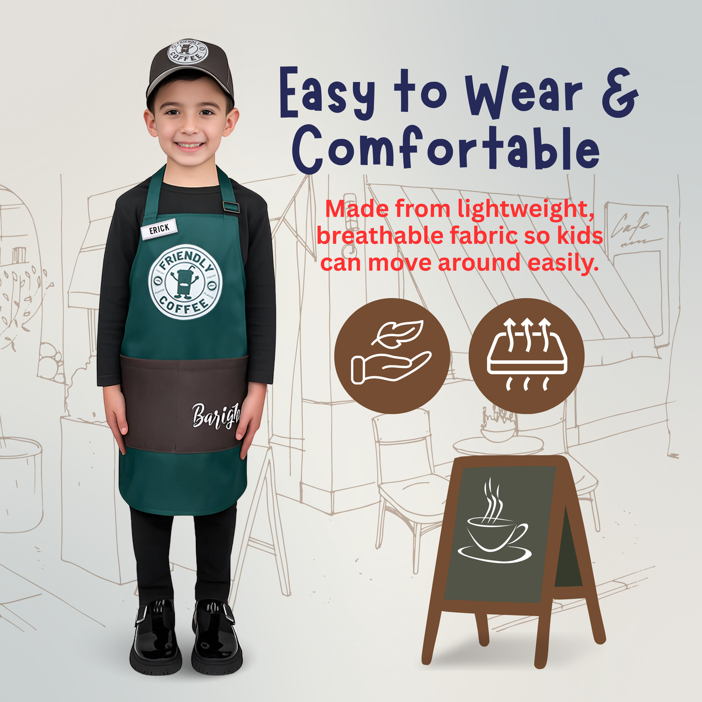 Barista Costume Set - Kids