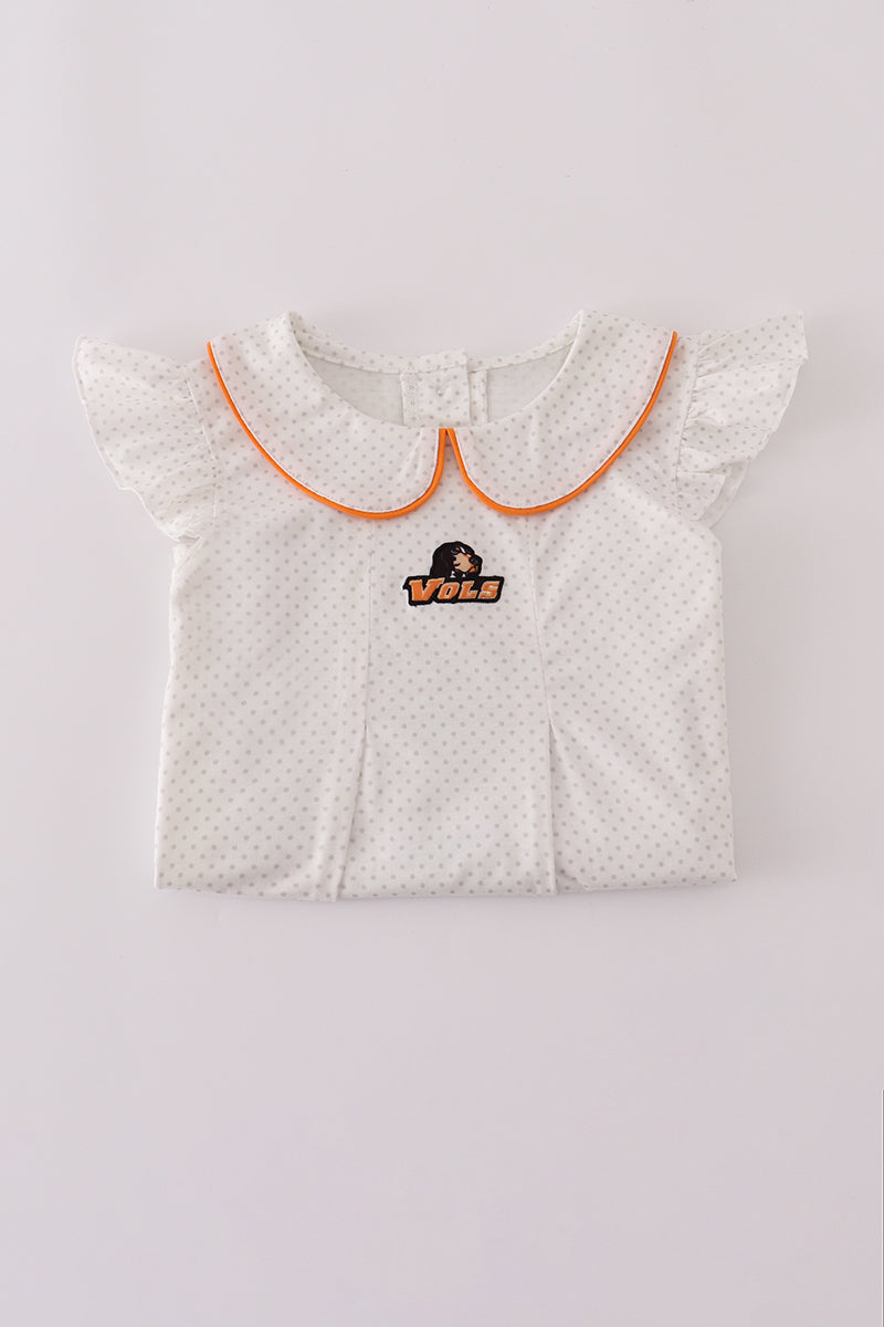 Tennessee vols applique ruffle pants set
