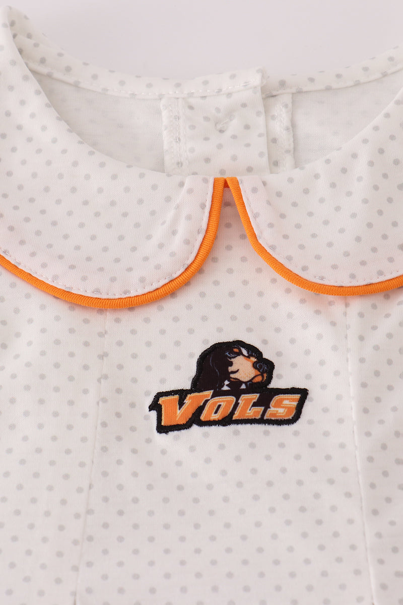 Tennessee vols applique ruffle pants set
