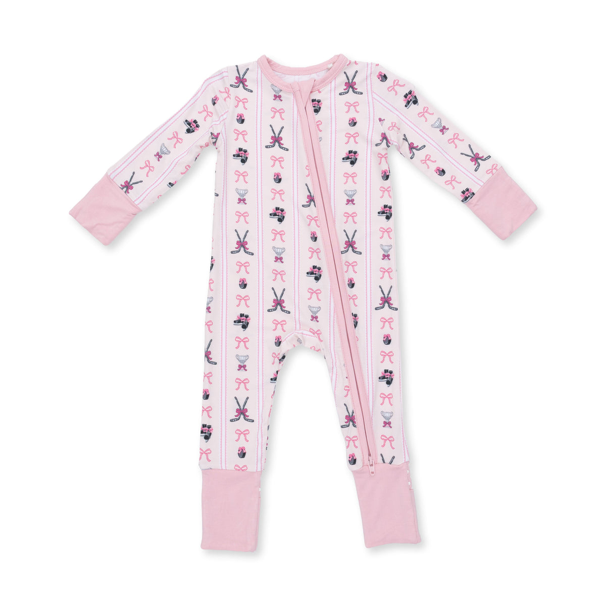 Megan's Bowtiful Hockey Stripe - Convertible Romper
