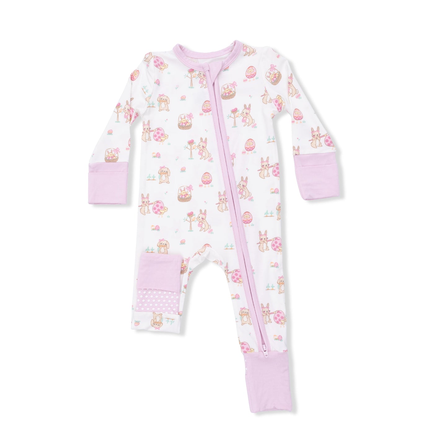 Easter Egg Hunt Pink - Convertible Romper