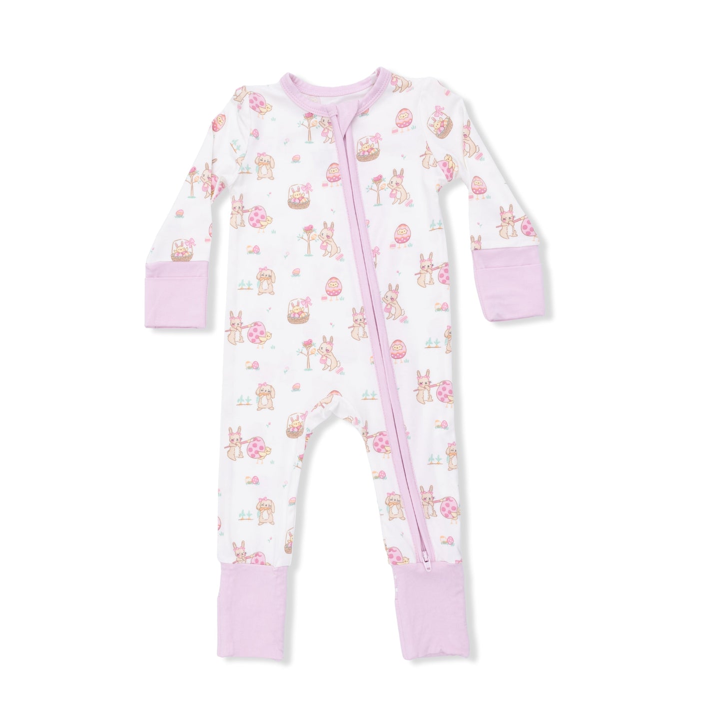 Easter Egg Hunt Pink - Convertible Romper