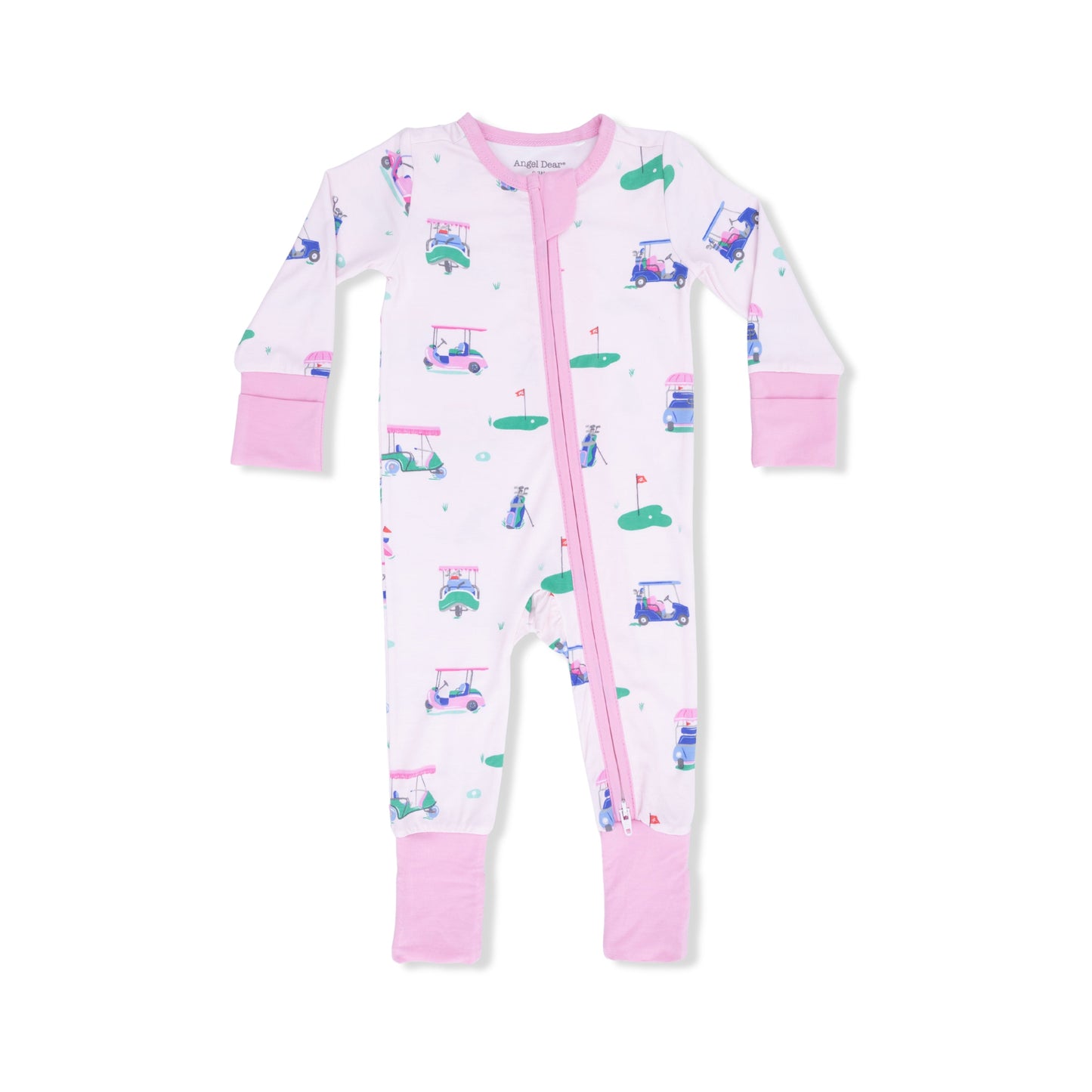 Vintage Golf Carts Pink - Convertible Romper