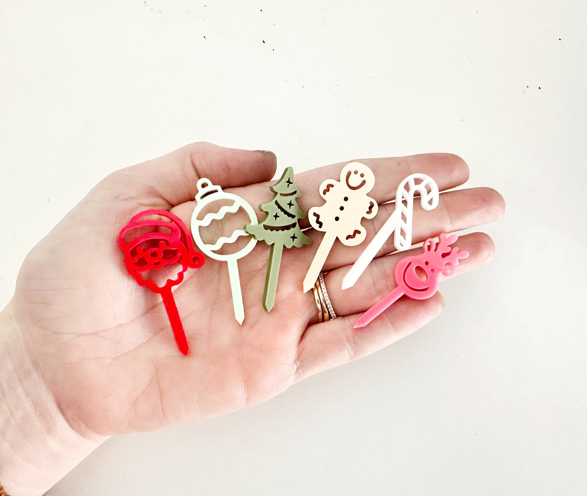 Christmas MINI Food Picks - Brights