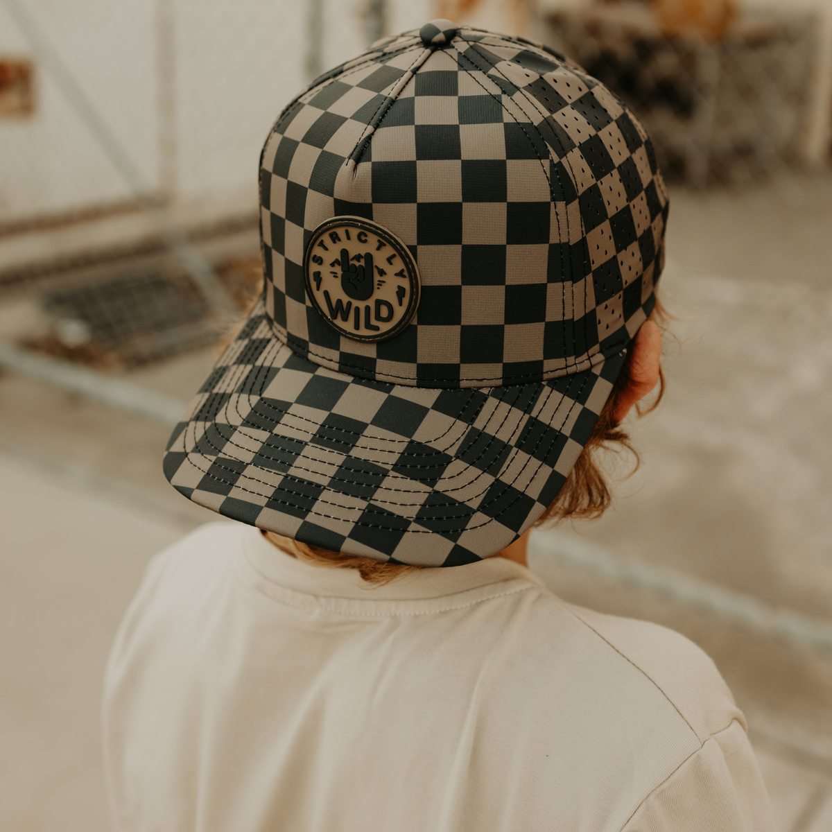 Strictly Wild Dirty Checker Snapback